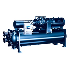 超高效雙級壓縮降膜式離心機組